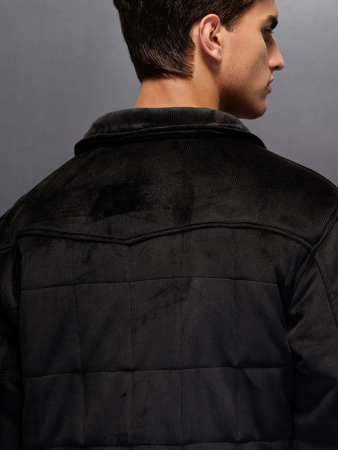 Men's Casual Oversized Jacket | Black - Image 4