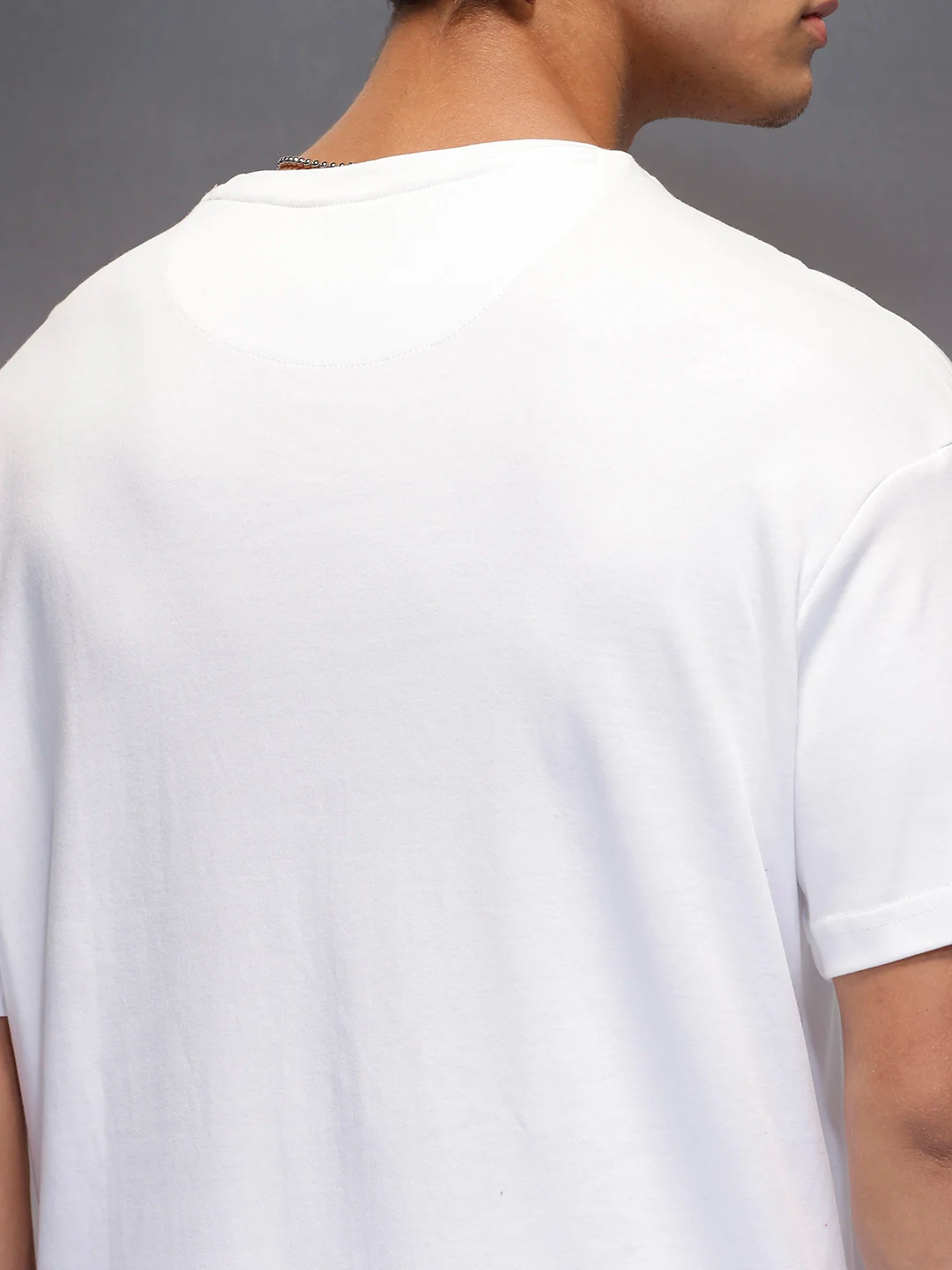 Men's Casual Oversized Tee | White - Image 5