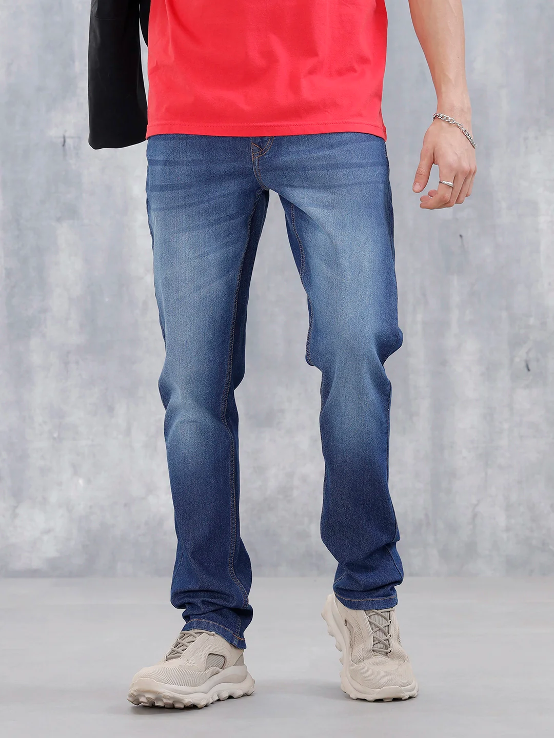 Men's Casual Regualar Fit Jeans | Dark Blue