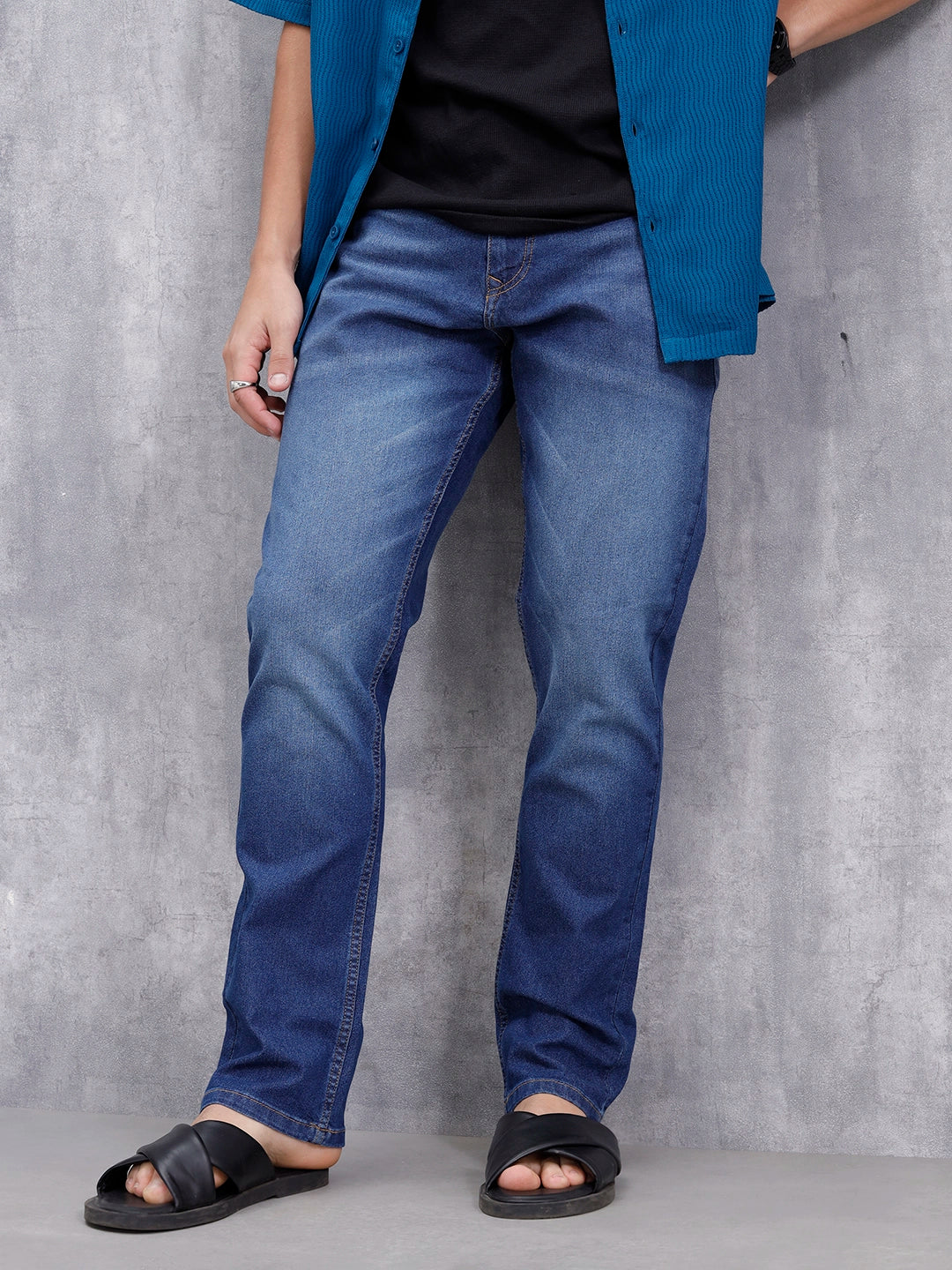 Men's Casual Relaxed Fit Jeans | Blue