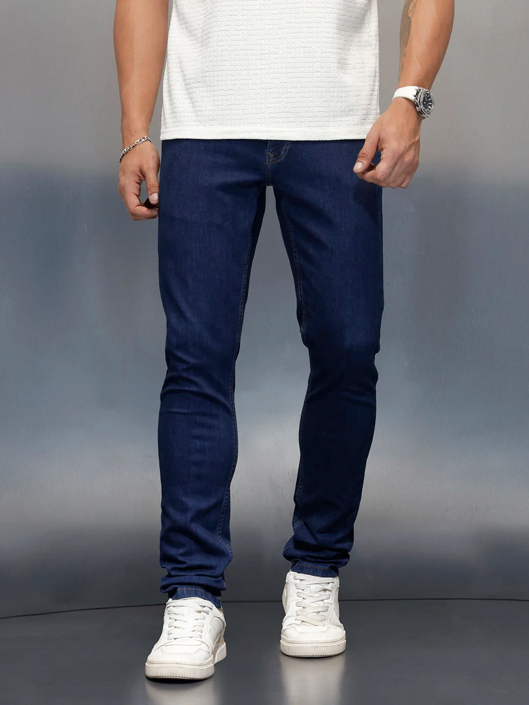 Men's Casual Slim Fit Jeans | Blue