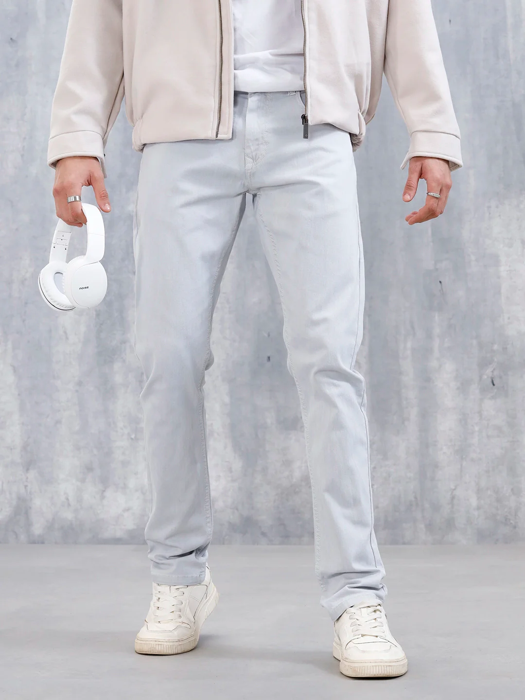 Men's Casual Slim Fit Jeans | Grey