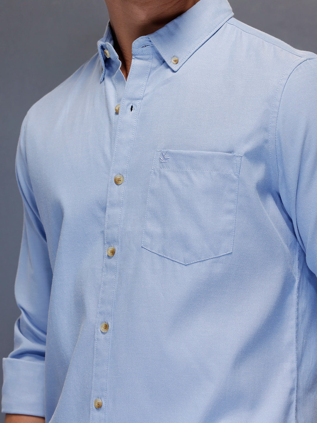 Men's Casual Slim Fit Shirt | Blue - Image 5