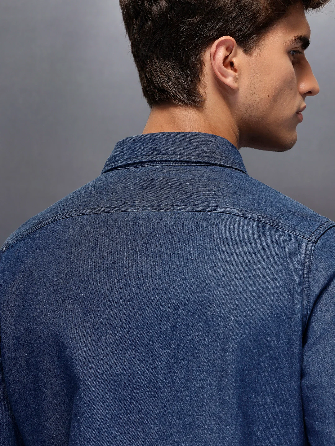 Men's Casual Slim Fit Shirt | Blue - Image 5