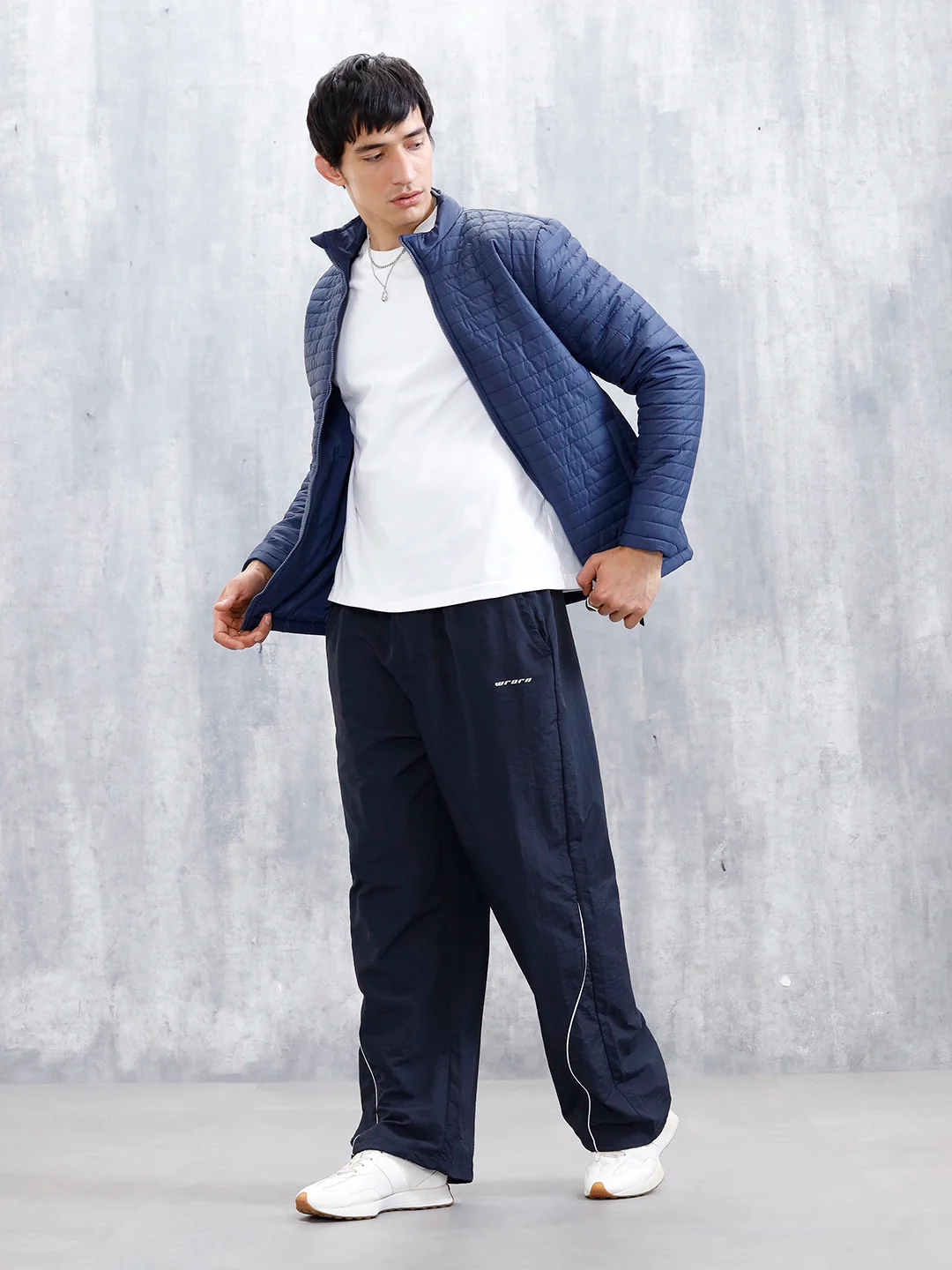 Men's Causal Oversized Fit Sport Look Jogger | Navy Blue - Image 2