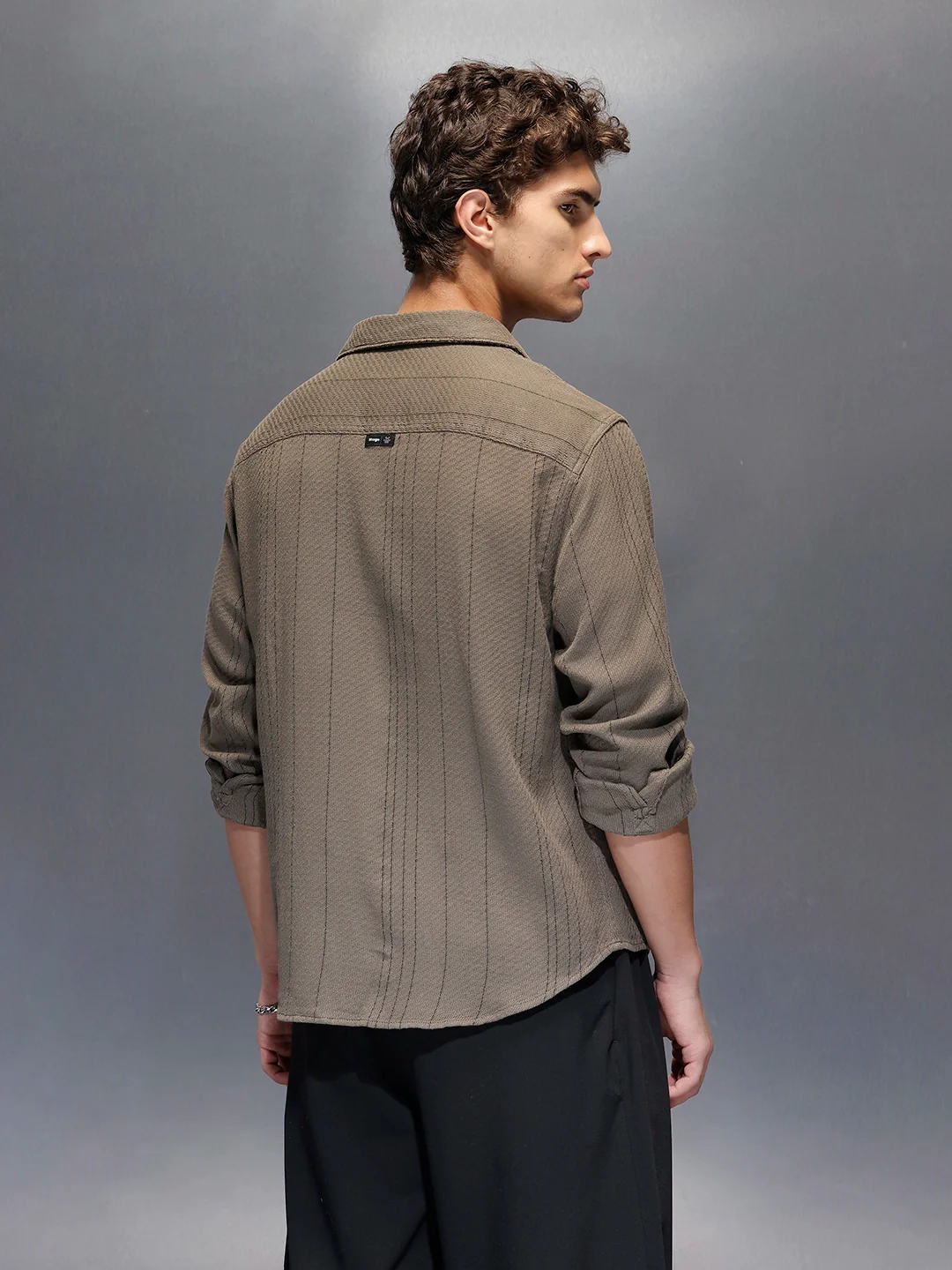 Men's Comfort Fit Casual Shirt | Grey - Image 3