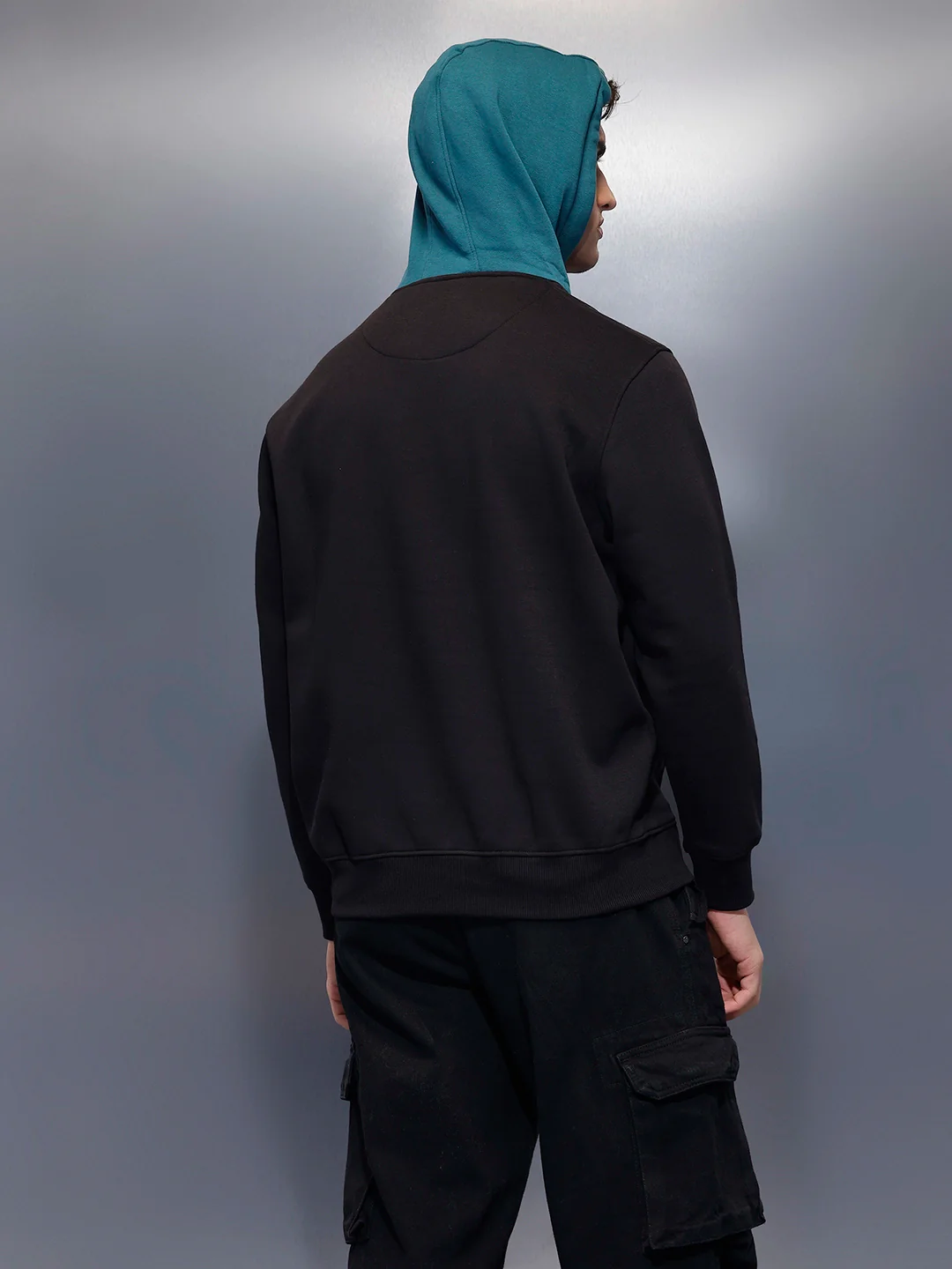 Men's Comfort Fit Hoodie | Black - Image 3