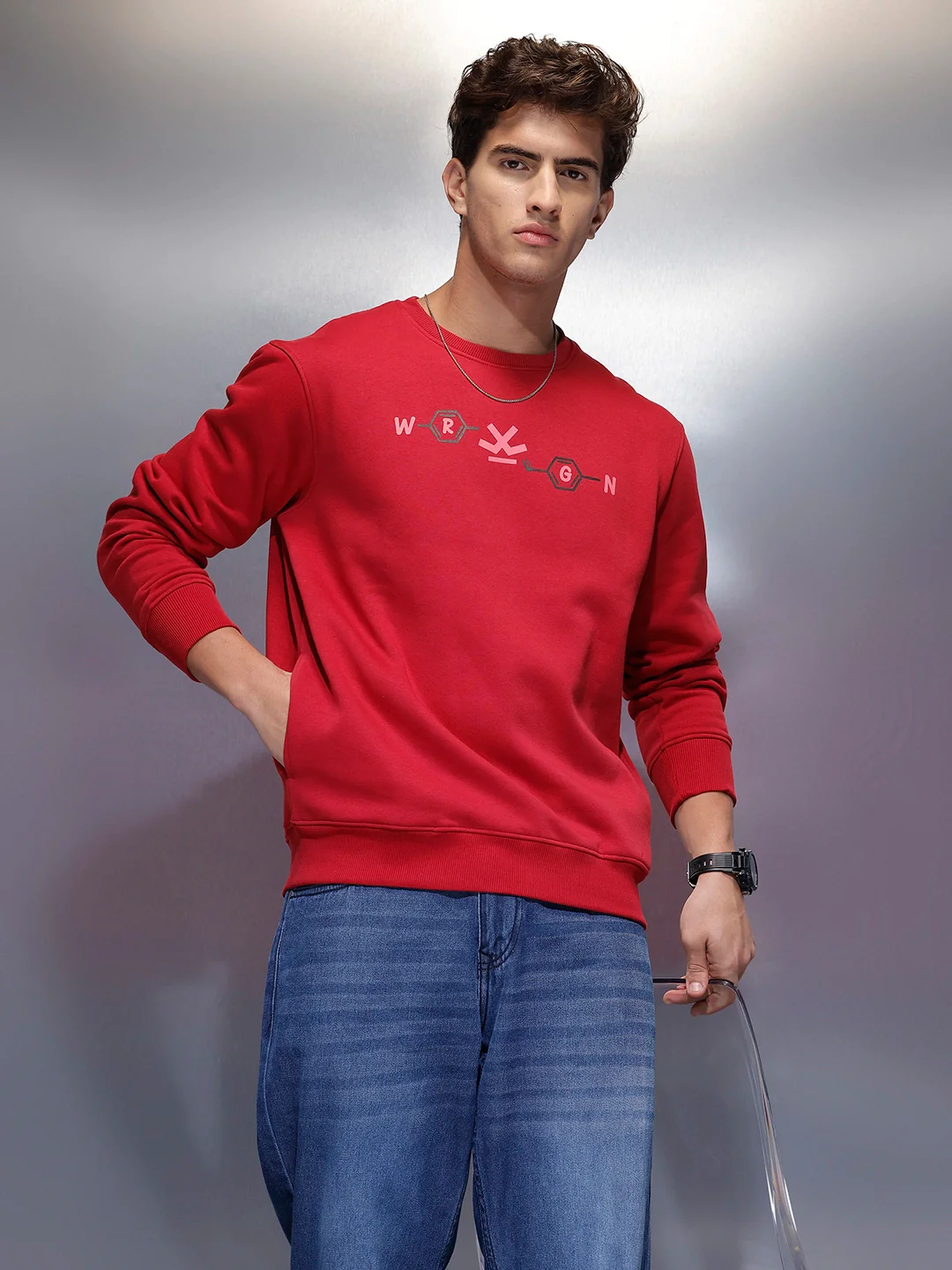 Men's Comfort Fit Sweatshirt | Red