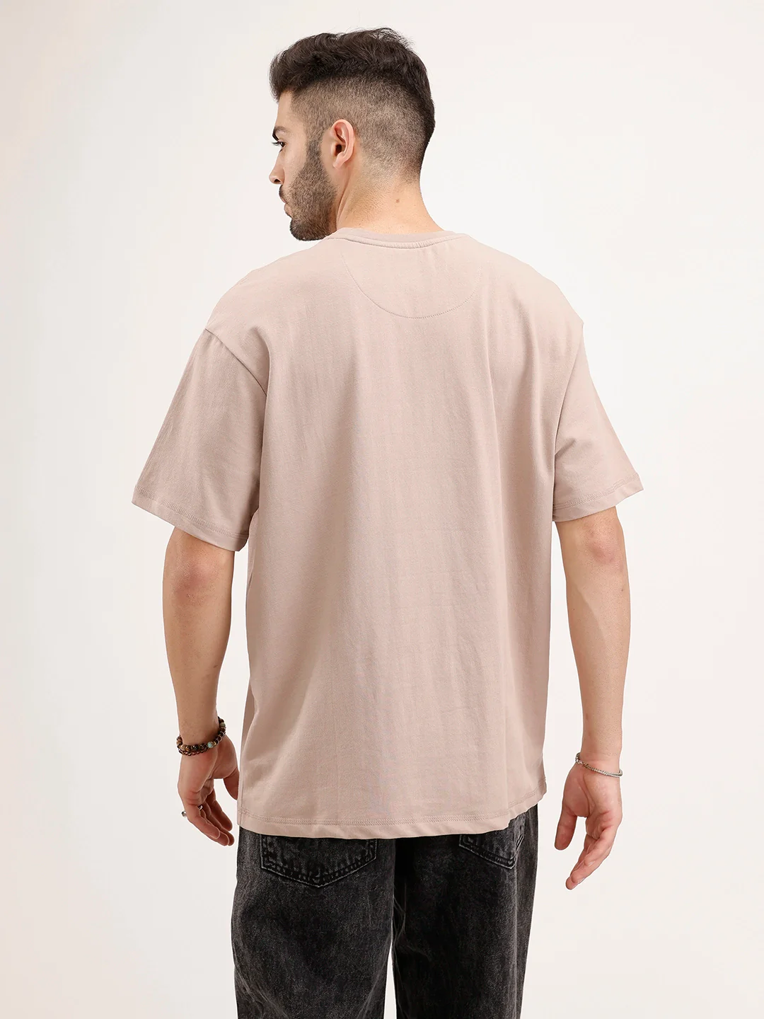 Oversized Cut & Sew T-Shirt | Brown - Image 3