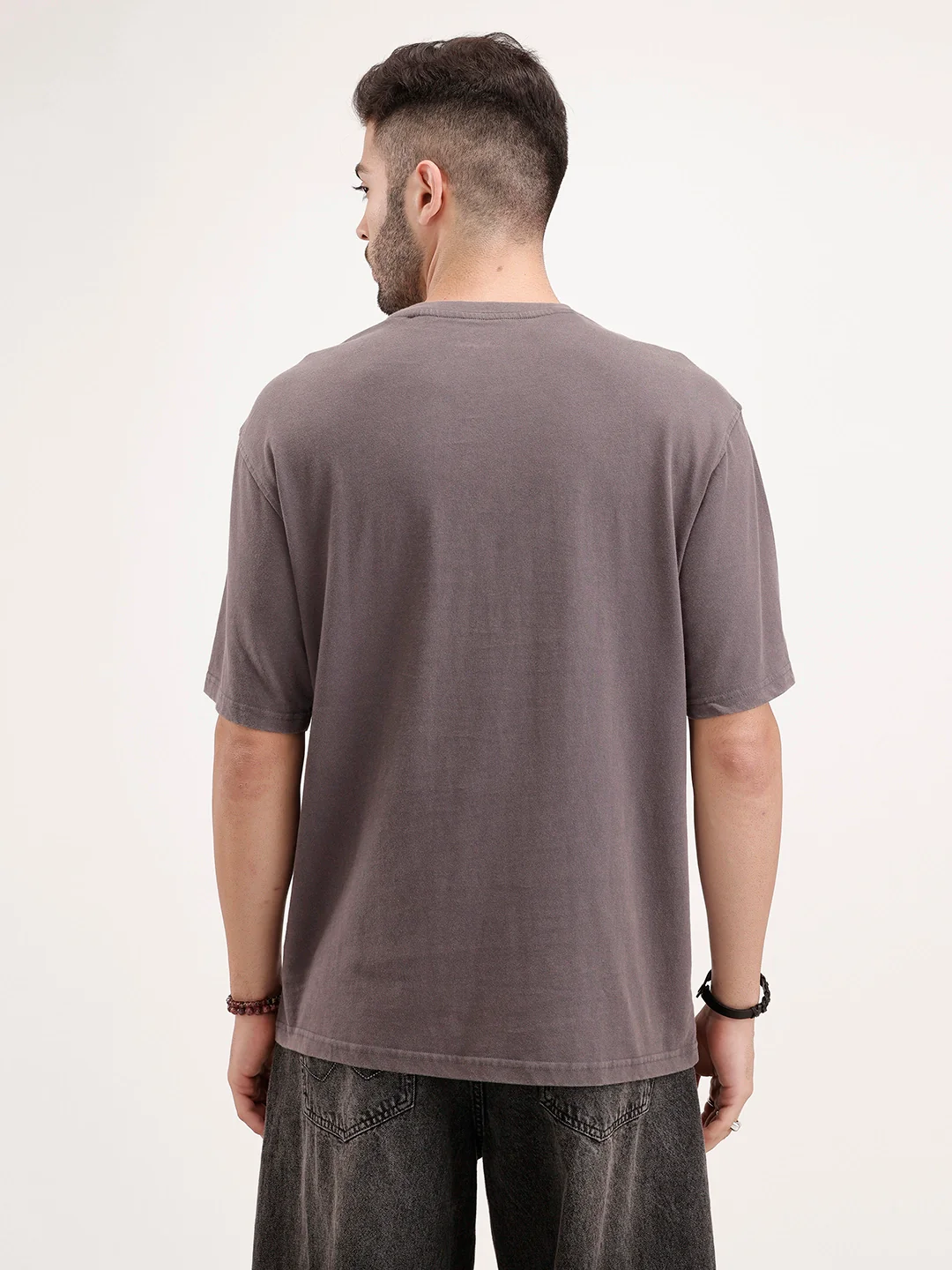 Oversized Cut & Sew T-Shirt | Dark Grey - Image 3
