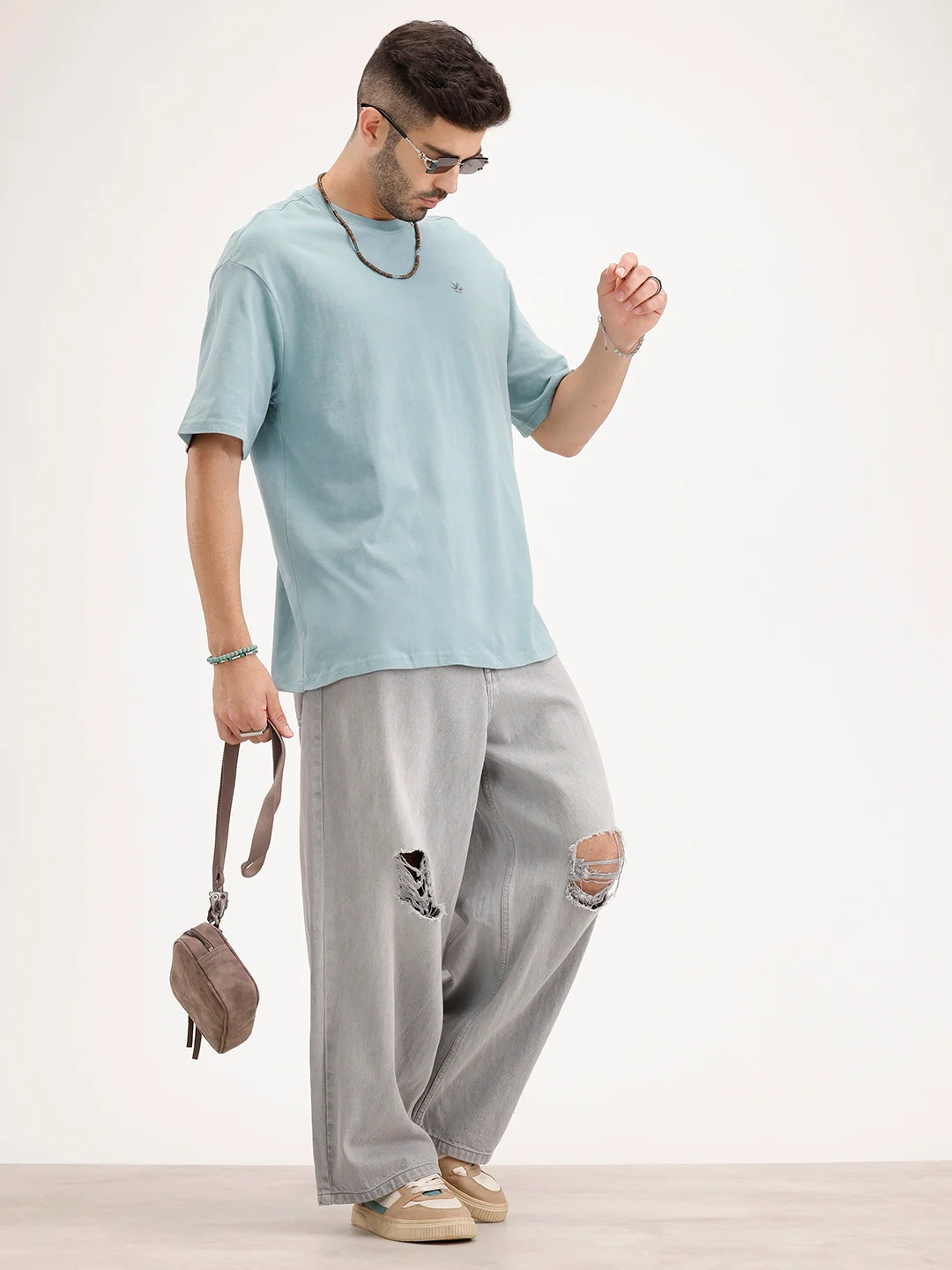 Oversized Fit Back Print T-Shirt | Green - Image 2