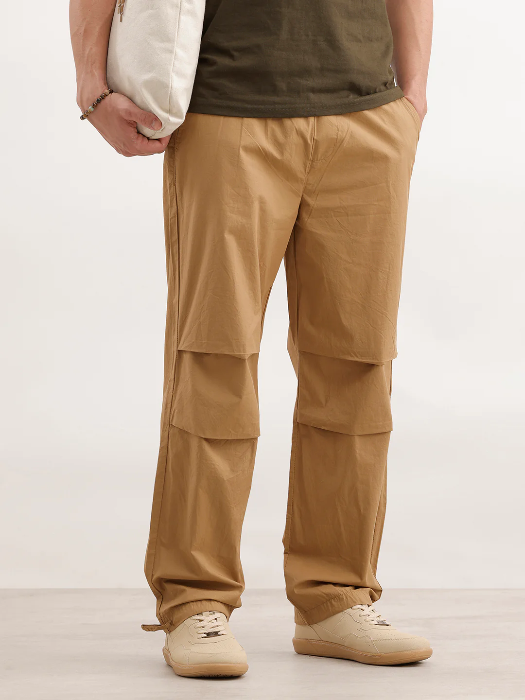 Parachute Fit Solid Trouser | Khaki