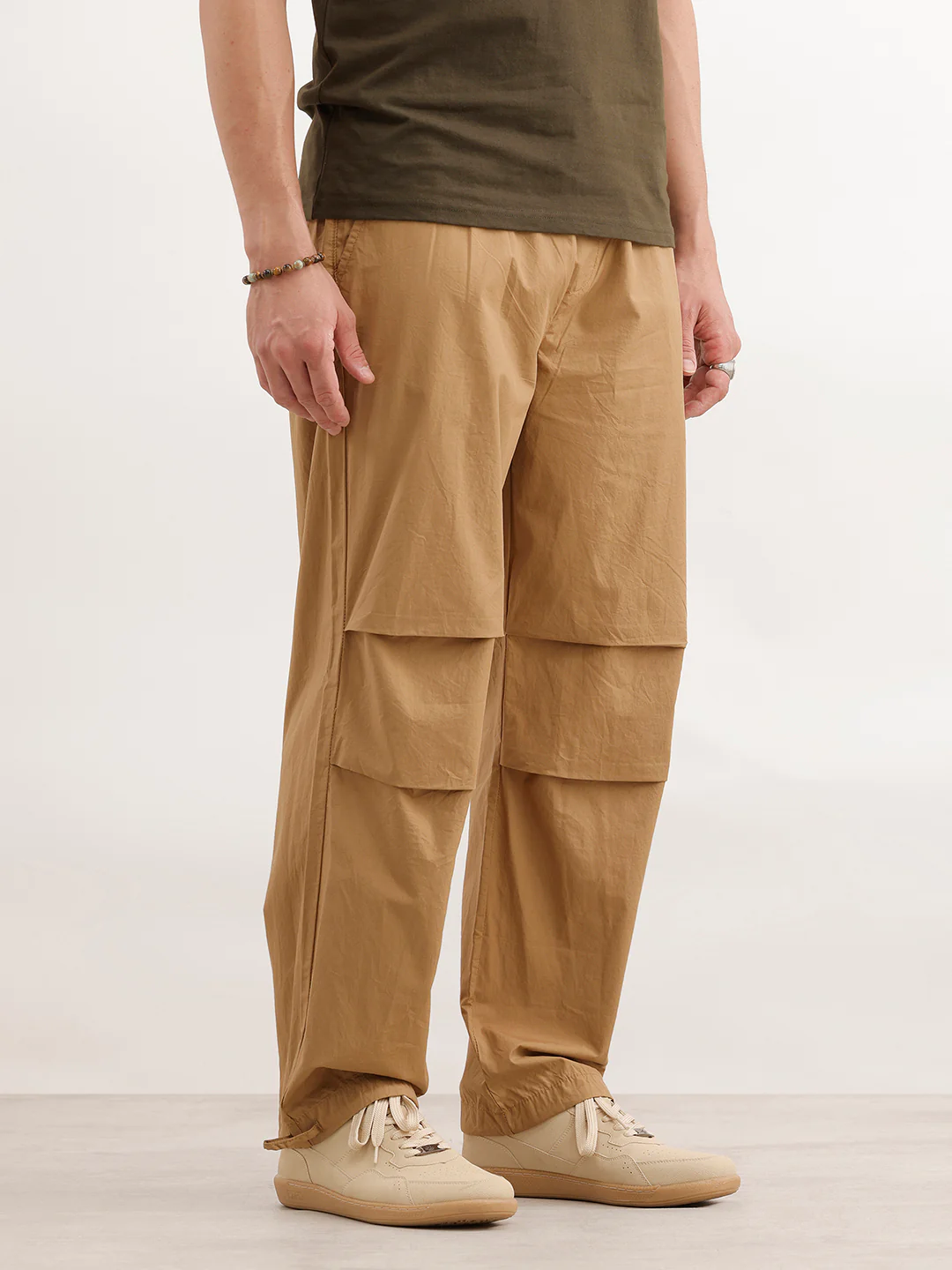 Parachute Fit Solid Trouser | Khaki - Image 4