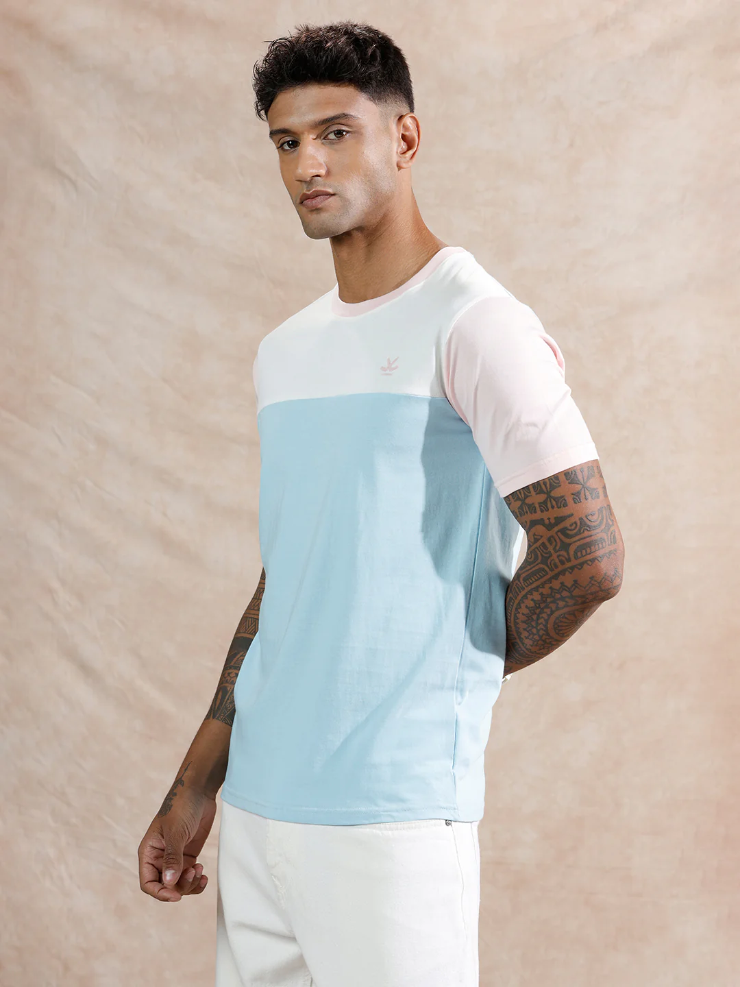 Pastle Colour Blocked T-Shirt | Multicolor