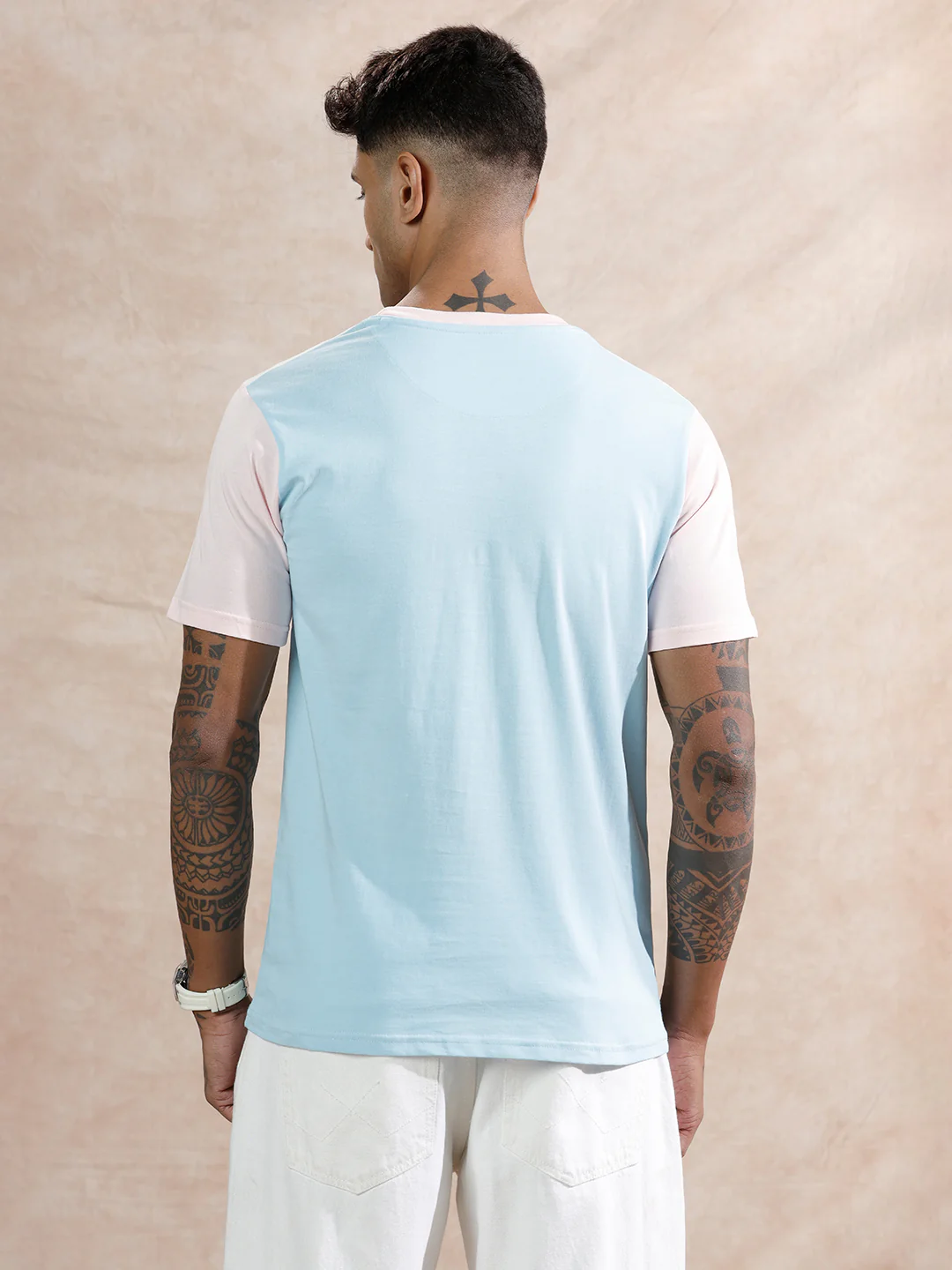 Pastle Colour Blocked T-Shirt | Multicolor - Image 3