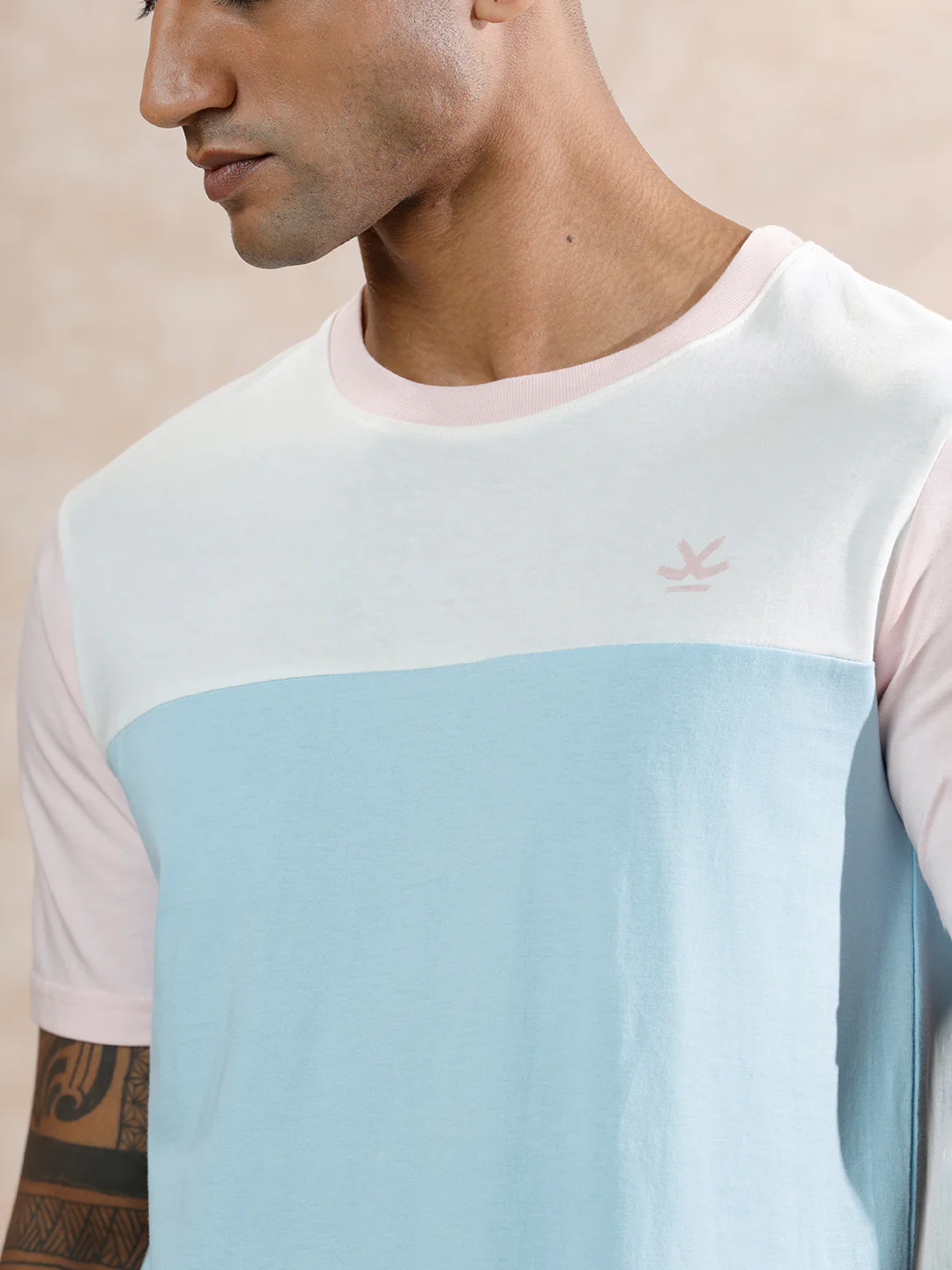 Pastle Colour Blocked T-Shirt | Multicolor - Image 5