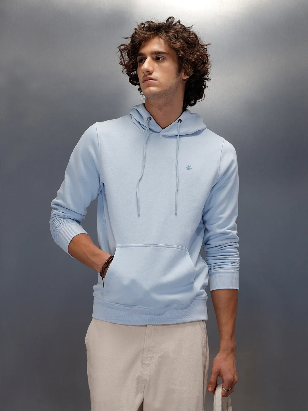 Premium Soft Fleece Classic Slim Fit Sweatshirt | Blue