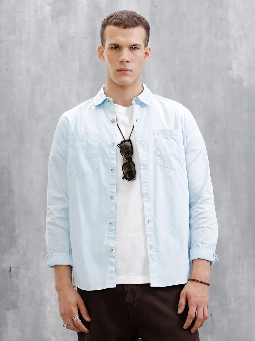 Regular Fit Full Sleeve Shirt | Blue