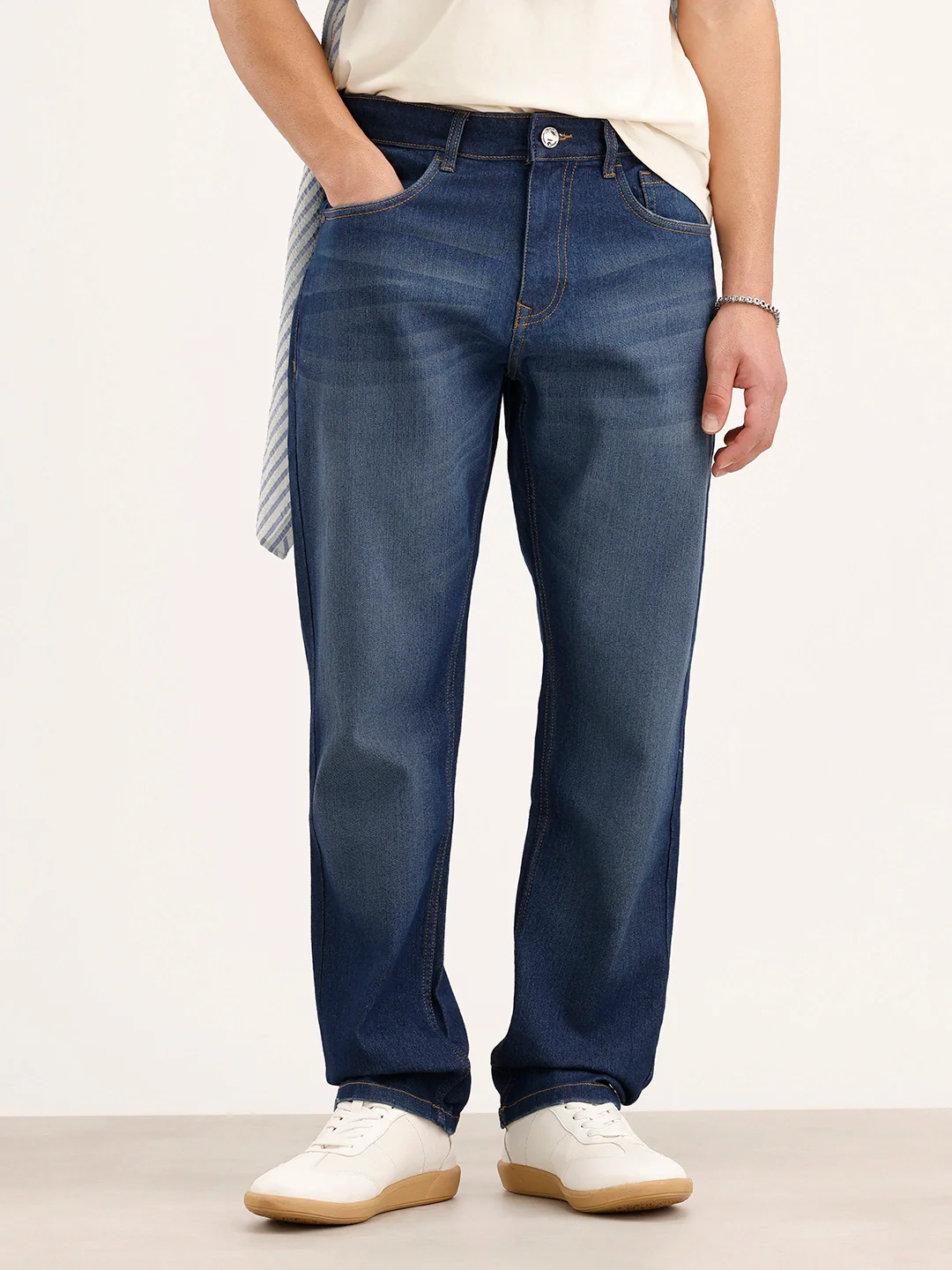 Relaxed Fit Denim Jeans | Blue