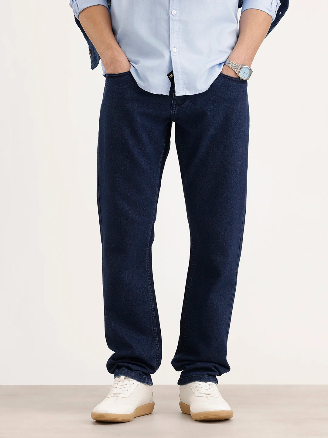 Relaxed Fit Denim Jeans | Dark Blue