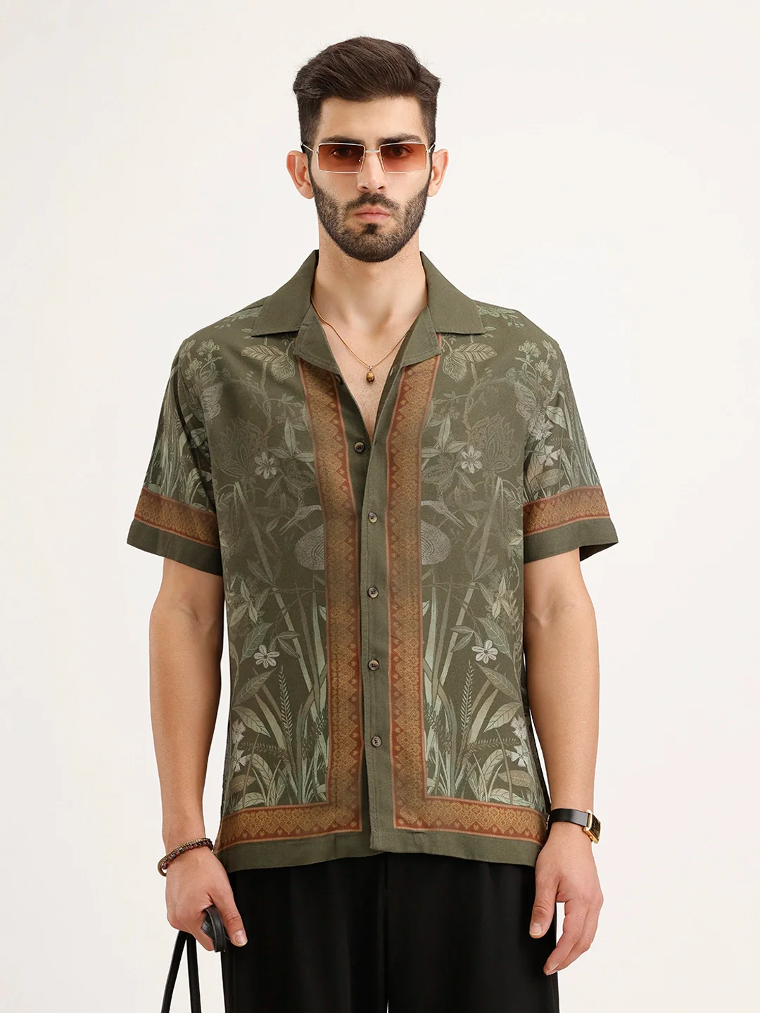Resort fit Resort Collar Shirt | Olive