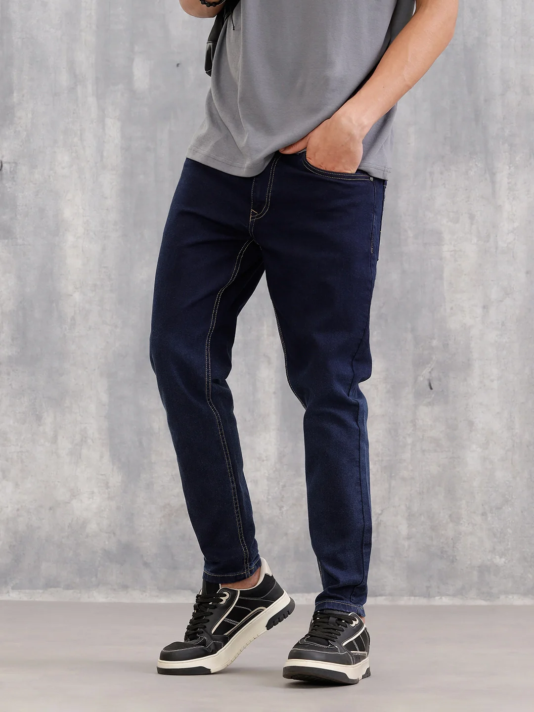 Skinny Crop Classic Denim Jeans | Blue