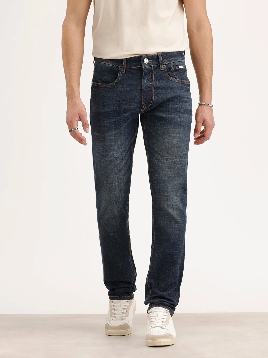 Slim Fit Daded Denim Jeans | Blue