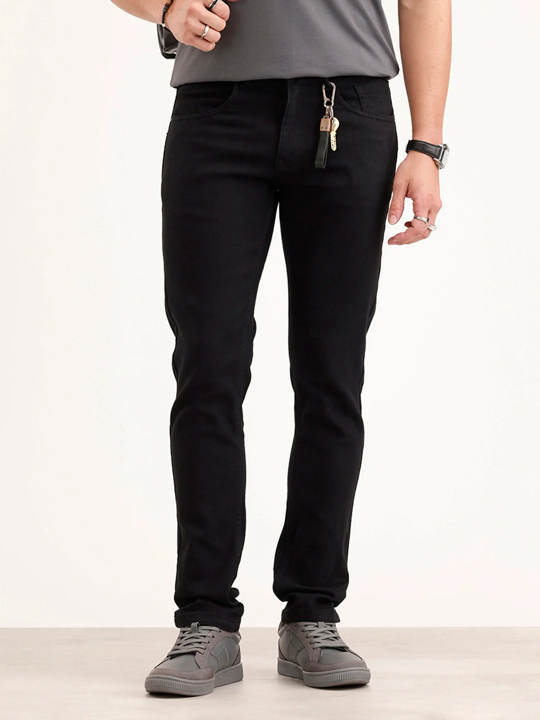 Slim Fit Denim Jeans | Black