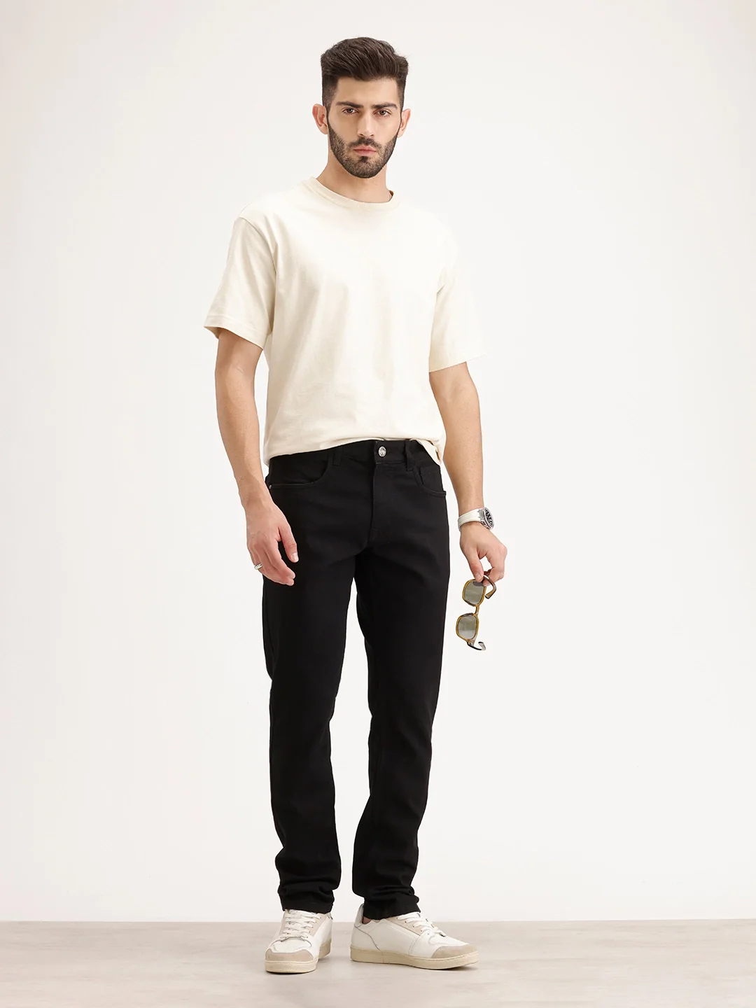 Slim Fit Denim Jeans | Black - Image 2