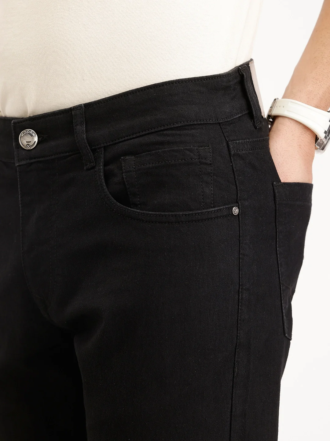 Slim Fit Denim Jeans | Black - Image 5