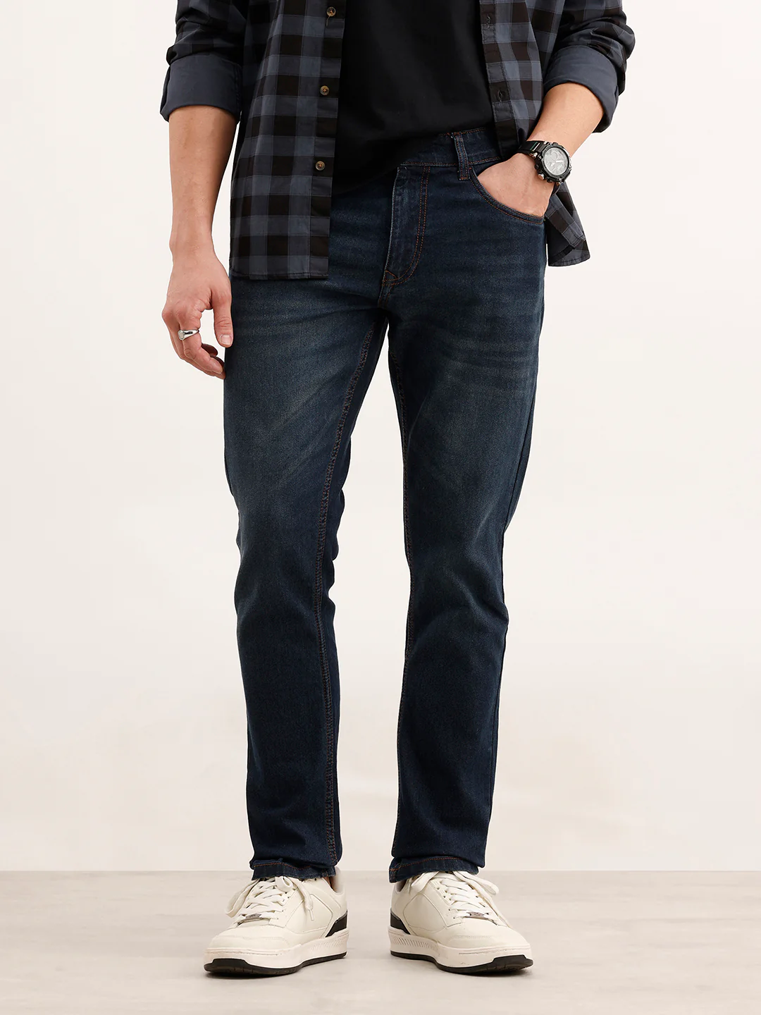 Slim Fit Denim Jeans | Dark Blue