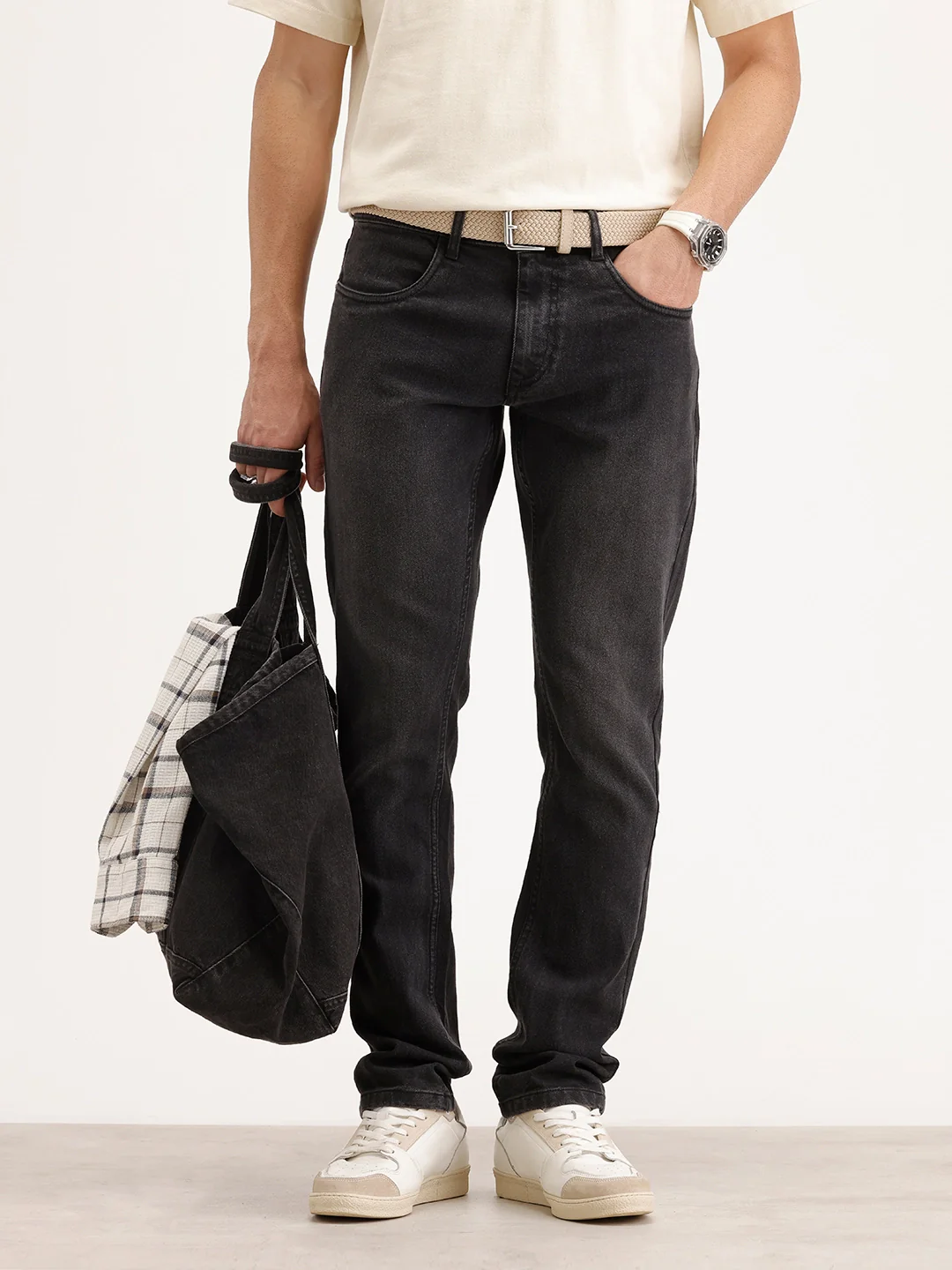 Slim Fit Denim Jeans | Dark Grey