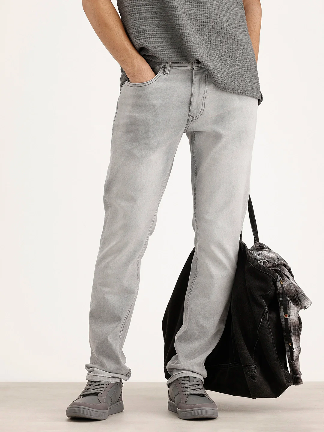Slim Fit Denim Jeans | Grey