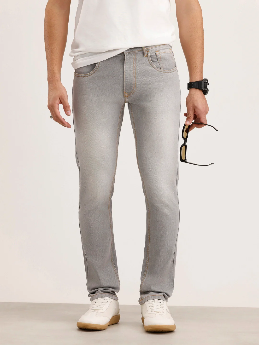 Slim Fit Denim Jeans | Grey