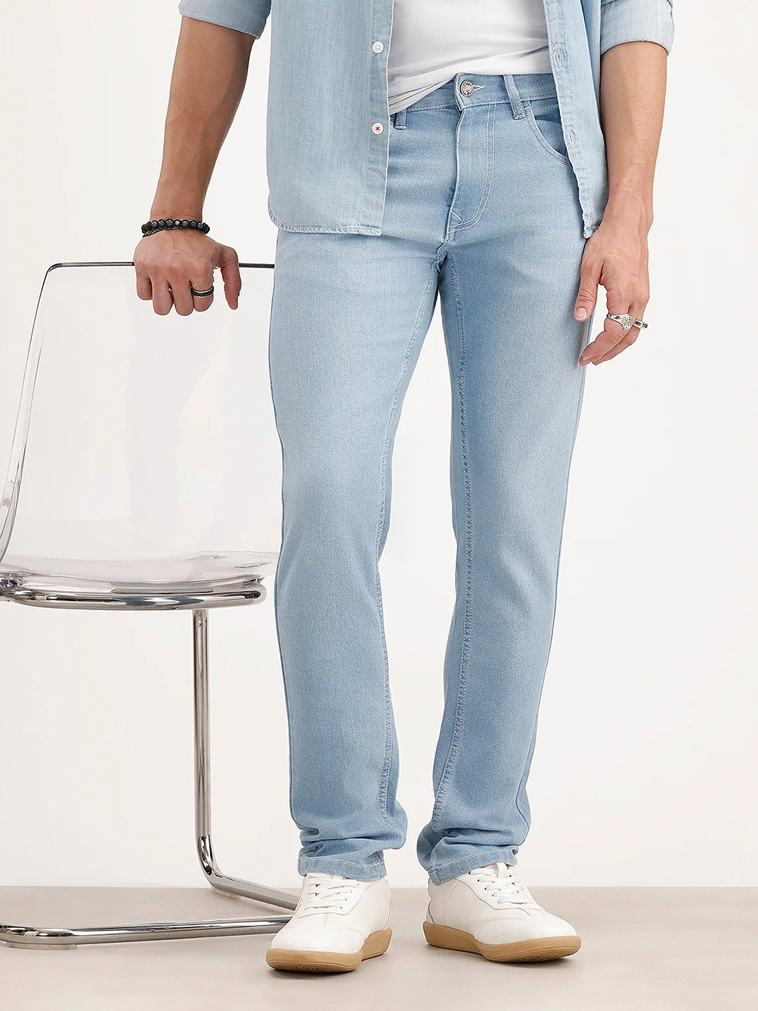 Slim Fit Denim Jeans | Light Blue