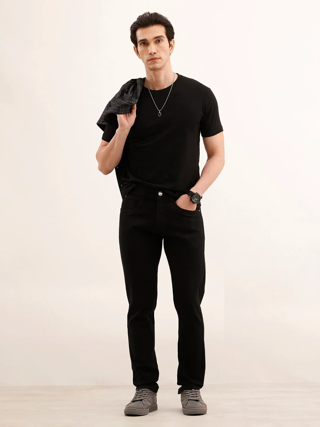 Slim Fit Jet Black Jeans | Black - Image 2