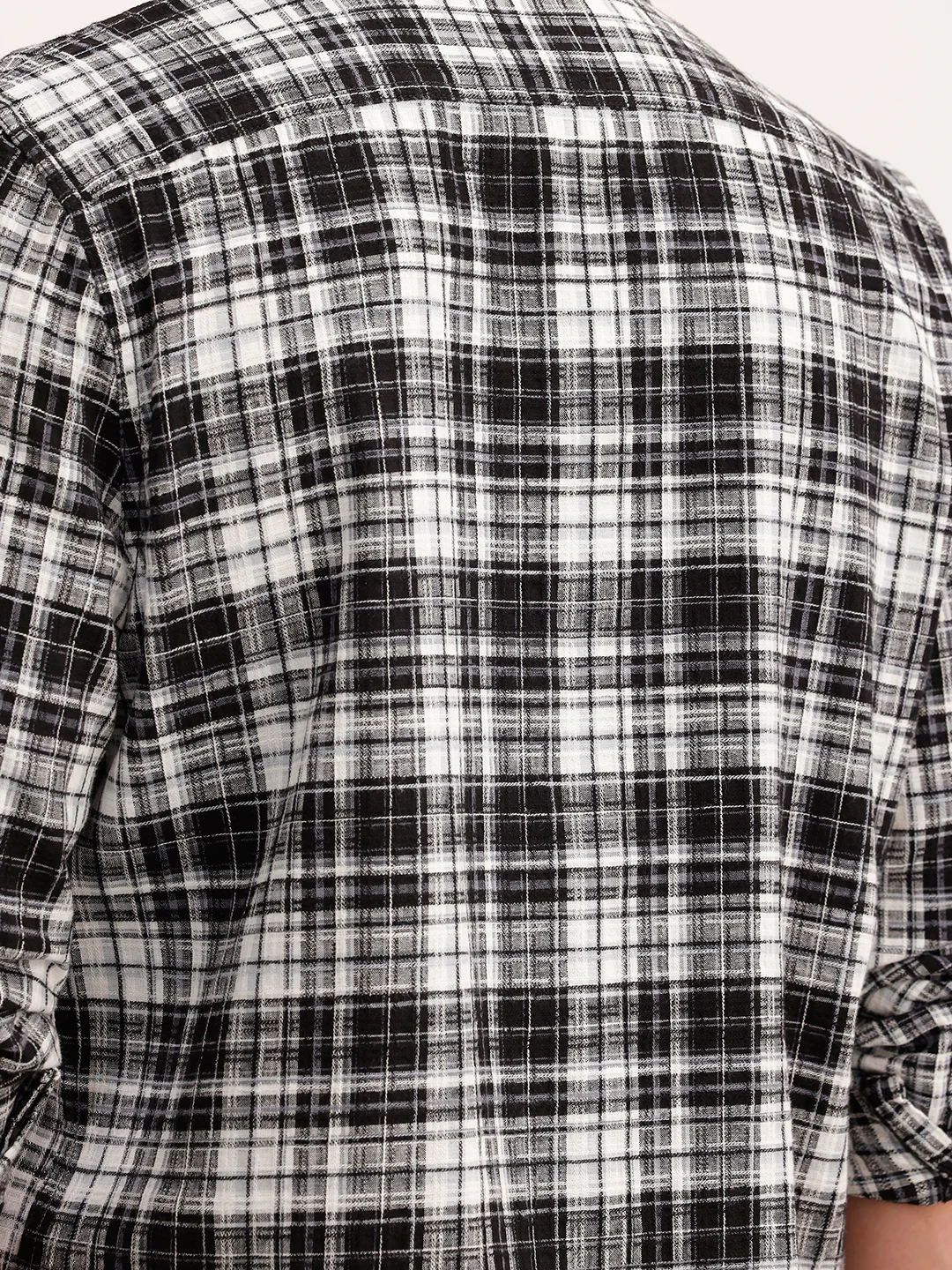 Slim Fit Textured Shirt | Black - Image 5