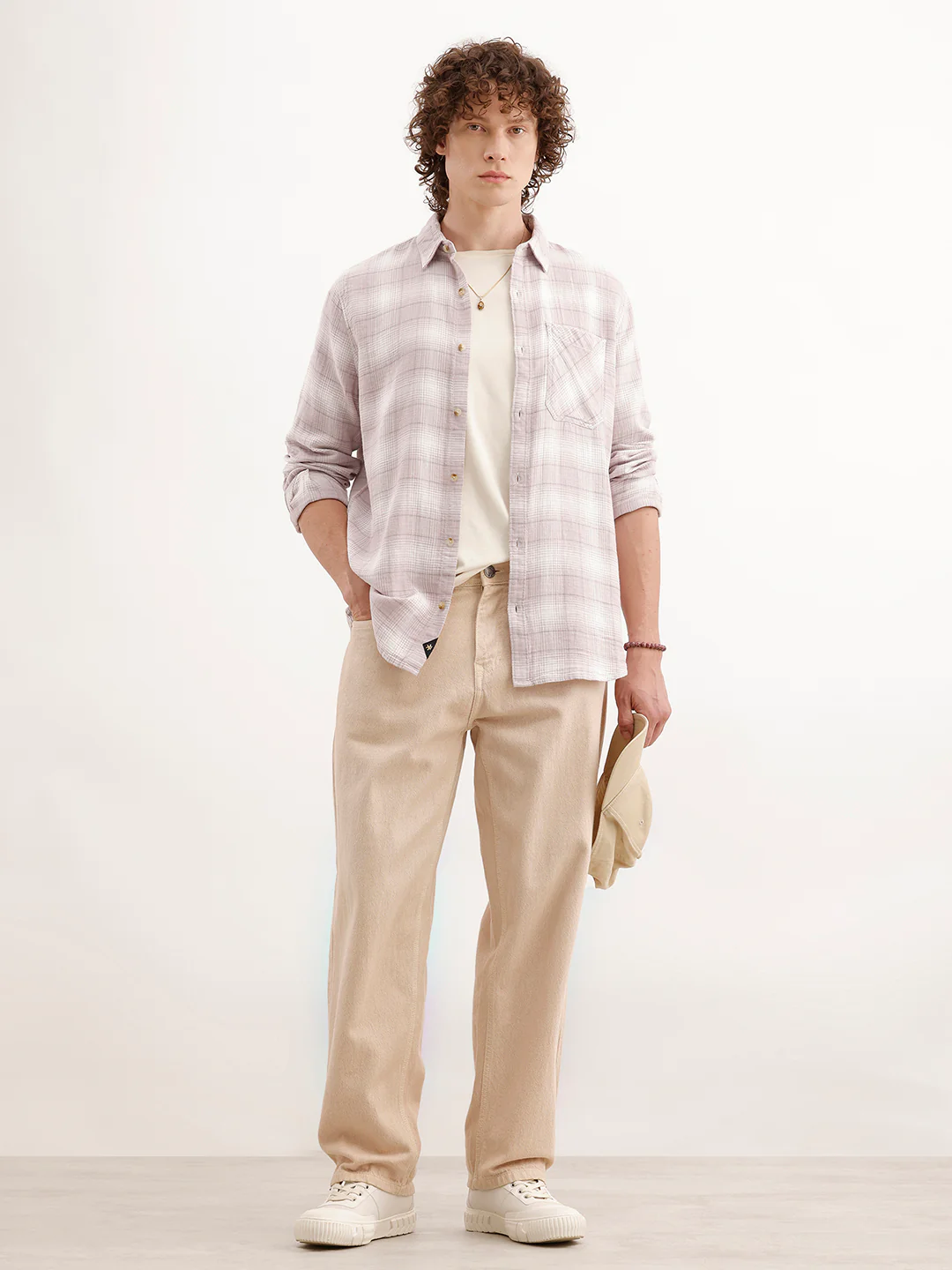Slim Fit Textured Shirt | Pink - Image 2