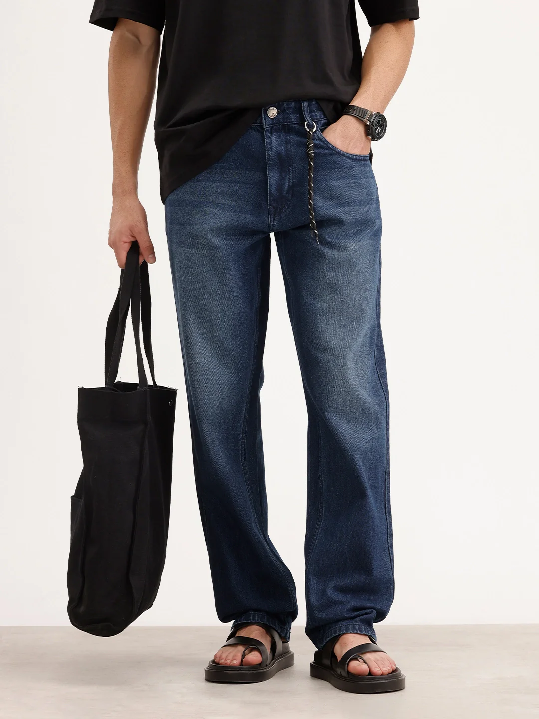 Solid Anti Fit Denim Jeans | Blue