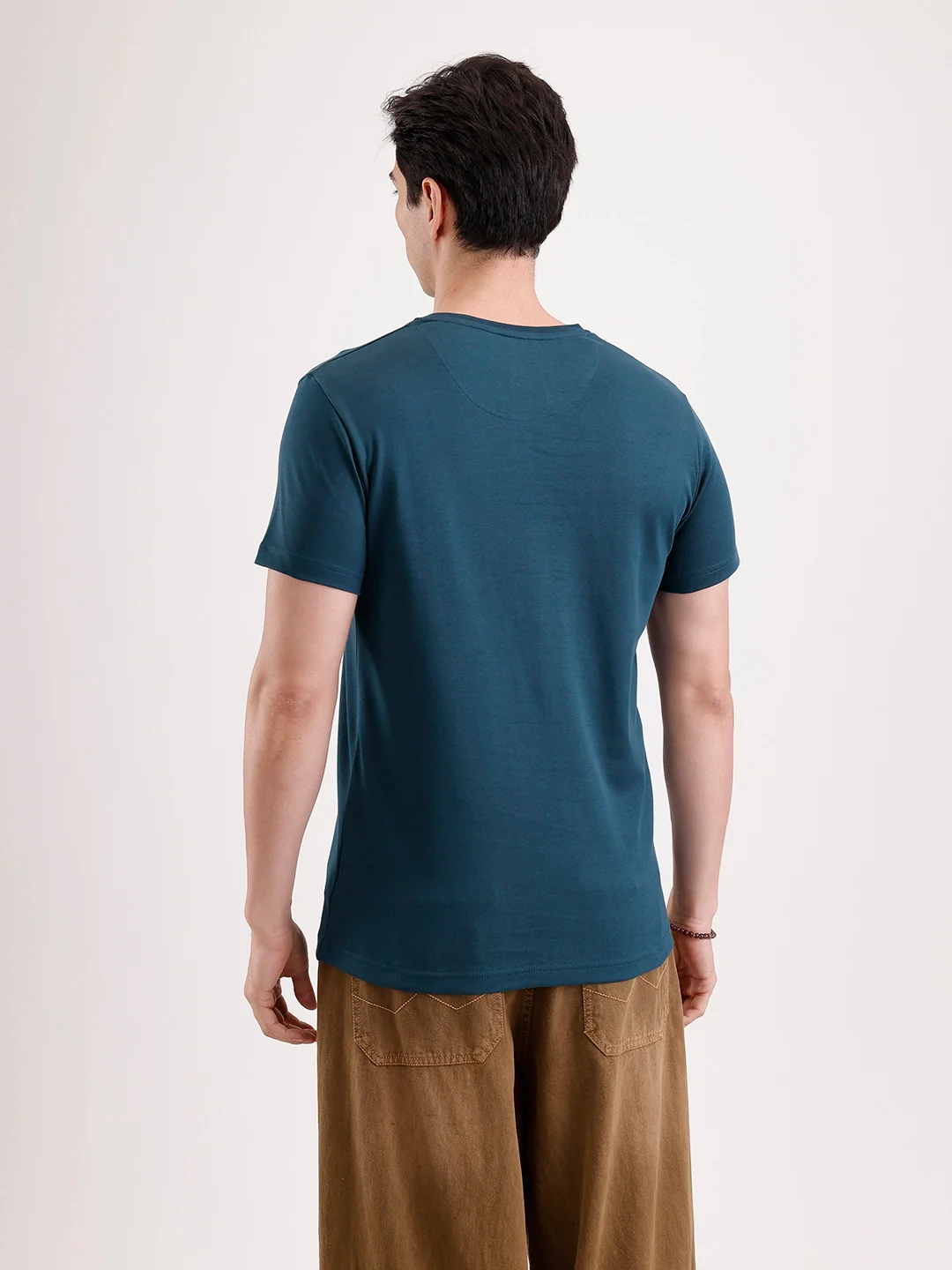Solid HD Printed T-Shirt | Teal - Image 3