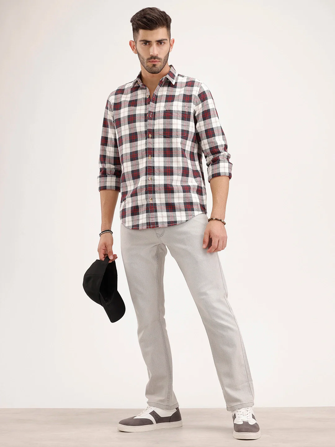Straight Fit Denim Jeans | Grey - Image 2