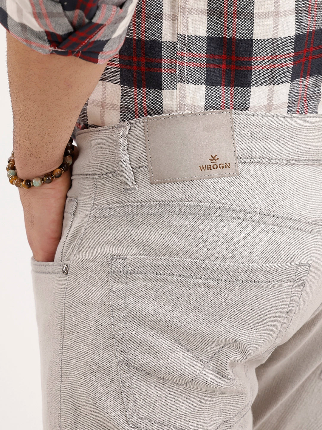 Straight Fit Denim Jeans | Grey - Image 6