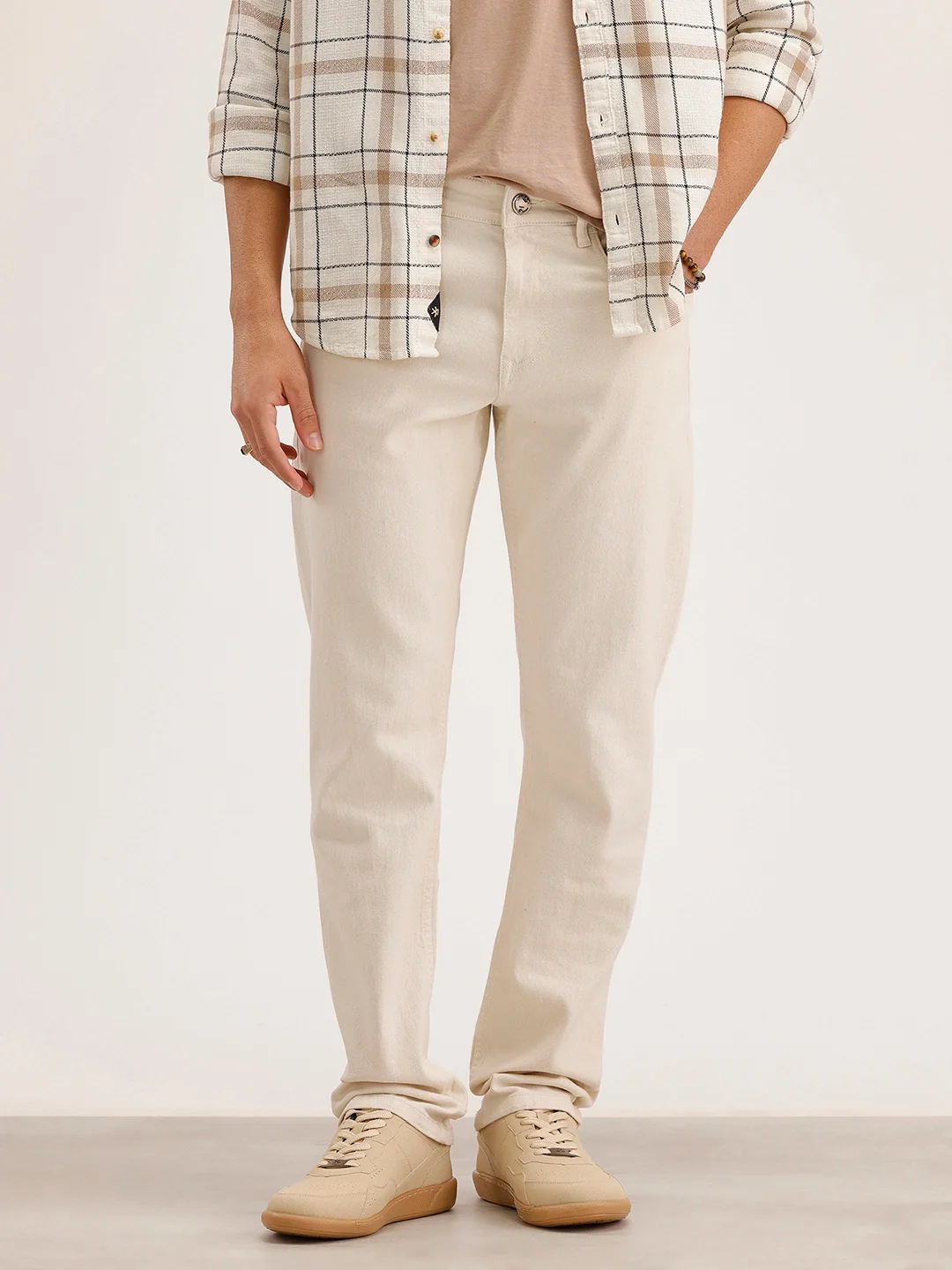 Straight Fit Denim Jeans | Off White