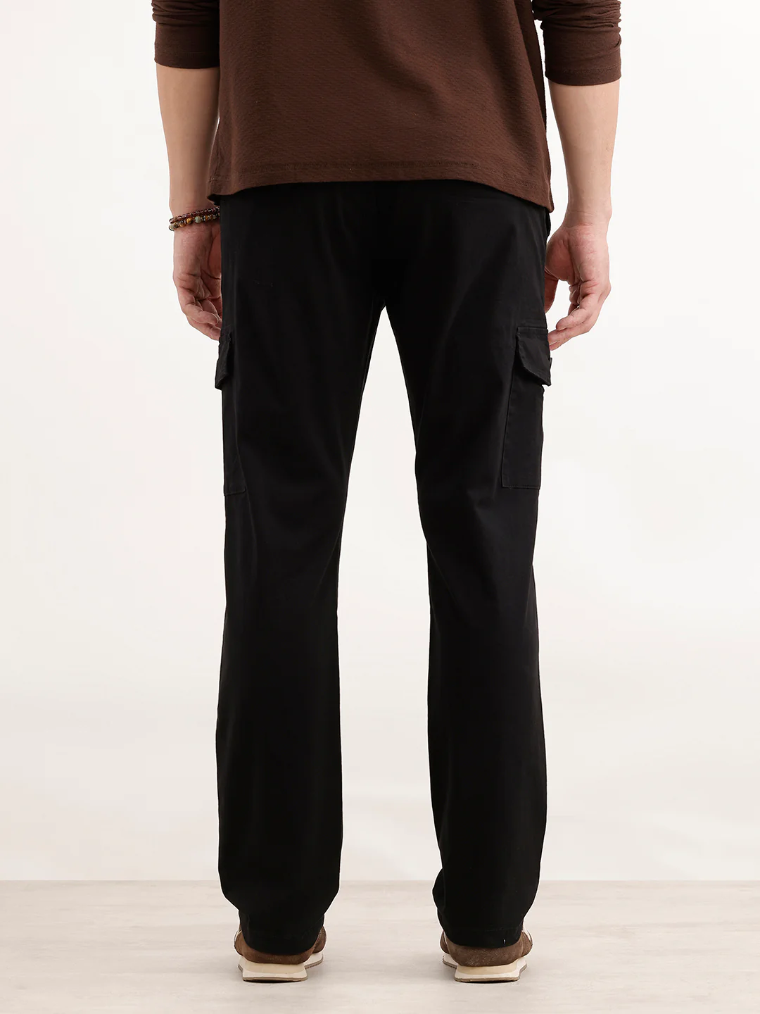 Straight Fit Mens Trouser | Black - Image 3