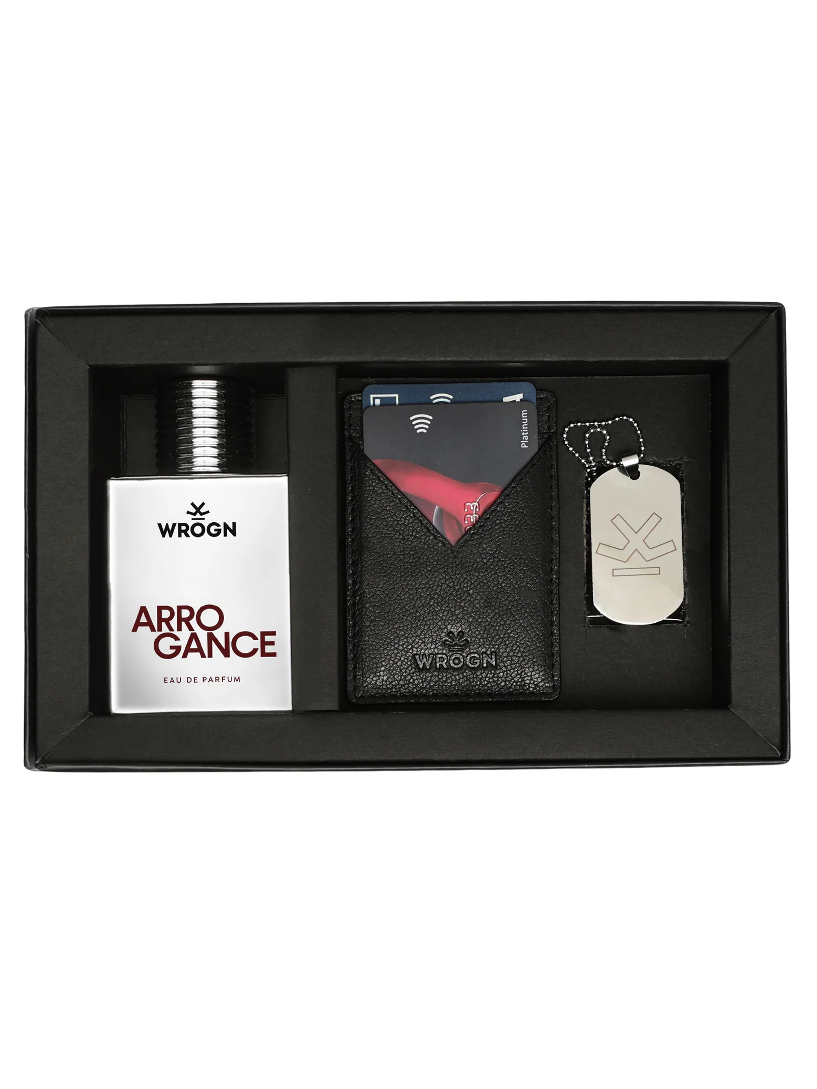 The Statement Gift Set - Perfume, Dog Tag & Card Holder Combo