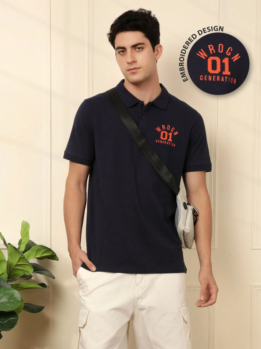 Wrogn 01 Blue Polo T-Shirt