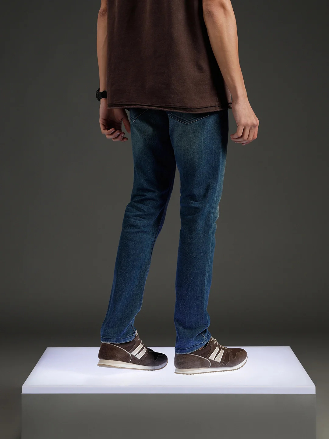 Wrogn Men's Slim Fit Denim Jeans | Blue - Image 3